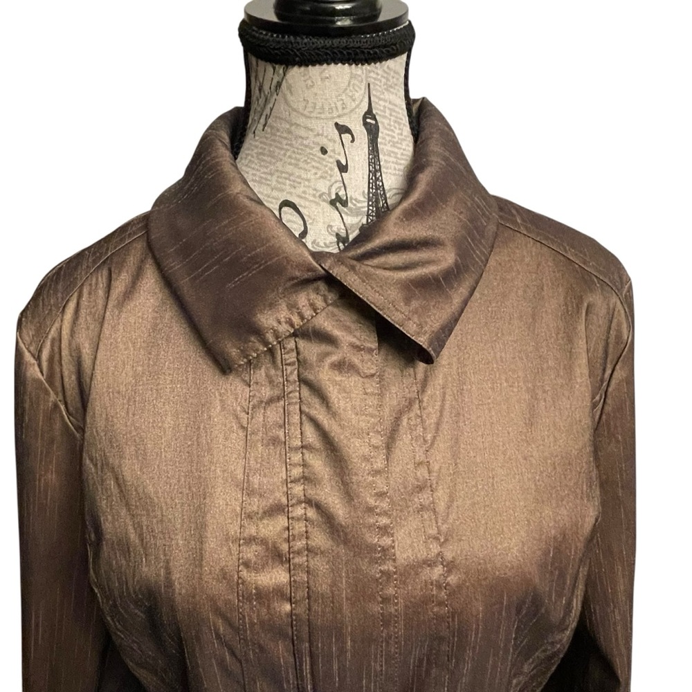 Chic Brown Trench Coat - Picture 2 of 6